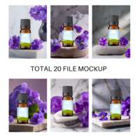Dropper Bottle 10ml Mockup Violet flavor, Amber Bottle Canva Mockup, Serum Bottle Mockup Natural and Fresh Themed Visuals and Marketing - Thumbnail 7
