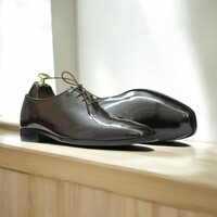 Men's Classic Brown Patent Leather | Formal & Elegant Shoes. - Thumbnail 1