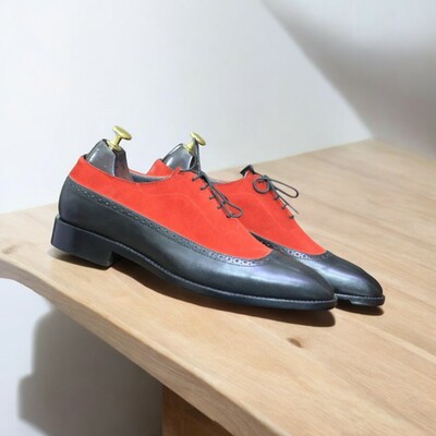 Two tone leather suede shoes – stylish & versatile footwear