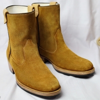 Crafted Leather Classic Brown Suede Leather Men Jodhpur Dress Ankle Boot - Thumbnail 1