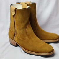 Crafted Leather Classic Brown Suede Leather Men Jodhpur Dress Ankle Boot - Thumbnail 4