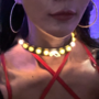 Anjuna LED -Handmade-necklace- EDM, Neon, PLUR, Kandi, Rave Outfit, Halloween, Burning Man Festival, Party, Glow, Cosplay, Carnival, Animation, Techno-3