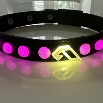 Anjuna LED -Handmade-necklace- EDM, Neon, PLUR, Kandi, Rave Outfit, Halloween, Burning Man Festival, Party, Glow, Cosplay, Carnival, Animation, Techno