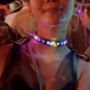 Anjuna LED -Handmade-necklace- EDM, Neon, PLUR, Kandi, Rave Outfit, Halloween, Burning Man Festival, Party, Glow, Cosplay, Carnival, Animation, Techno-1