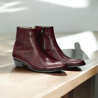Premium Python Ankle Boots | Exotic & Stylish Footwear  - Thumbnail 3
