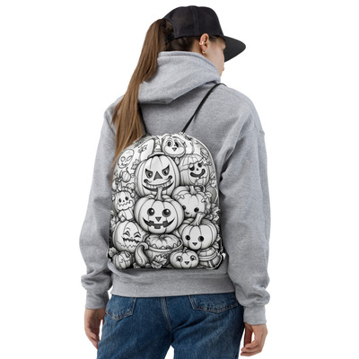 Mexico Holloween Friends  Drawstring bag