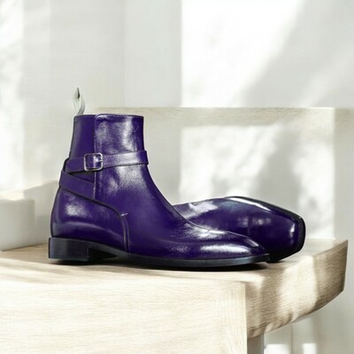  handmade burgundy jodhpur boots – handcrafted leather excellence 