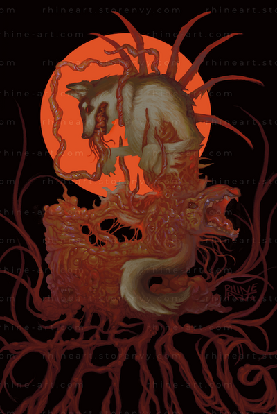 'Horror Husky' 11x17" Print