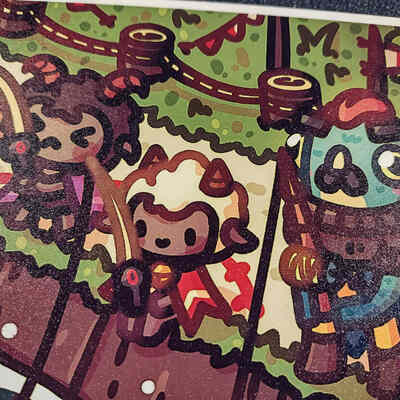 Cult of the lamb fishing mini print