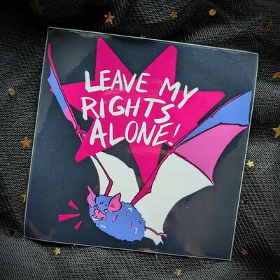 Clearance leave my rights alone sticker