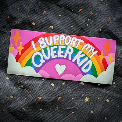 Clearance queer kid bumper sticker