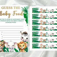 Safari Baby Shower Games Bundle - Download & Print - Thumbnail 2