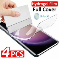 Hydrogel Screen Protector Film for Samsung Galaxy, S24, S23, S22, S21, S20 Ultra Plus, S24 Ultra, S23, S20, S21 FE, 4Pcs