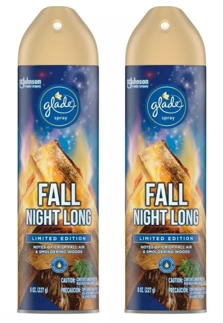 Glade Air Freshener Fall Night Long Limited Edition 8 oz (2-Pack) Spray