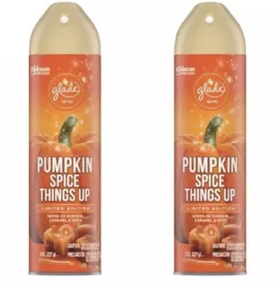 Glade Air Freshener Pumpkin Spice Things Up Spray Limited Edition (Set of 2)