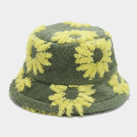 Cute Fleece Cloud Flower Fisherman Hat Bucket Hat - Thumbnail 4