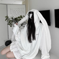 JK Long Rabbit Ears Hoodie Jacket - Thumbnail 2