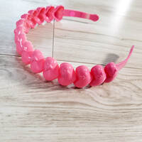 Y2K Pink Hearts Headband - Thumbnail 2