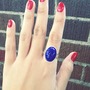 "Jessie" Royal Blue Stone Ring-2