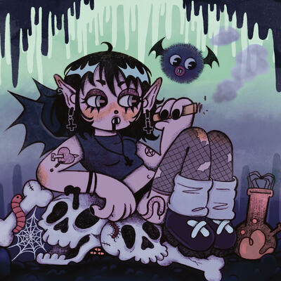 Vamp gorl print