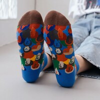 5 Pairs Artful Cat Socks - Thumbnail 2
