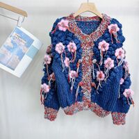 Front Row Bianna Floral Knitted Cardigan - Thumbnail 6