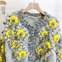Front Row Bianna Floral Knitted Cardigan - Thumbnail 2