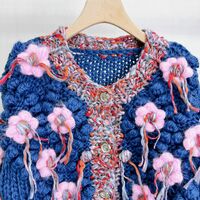 Front Row Bianna Floral Knitted Cardigan - Thumbnail 7