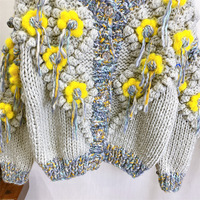 Front Row Bianna Floral Knitted Cardigan - Thumbnail 4
