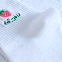 *Free Shipping*KAWAII FOOD EMBROIDERY SOCKS SET / 4 Pairs - Thumbnail 7