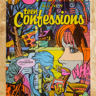 Teen confessions - risograph print