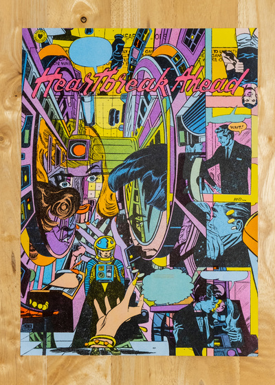 Heartbreak Ahead - Risograph Print