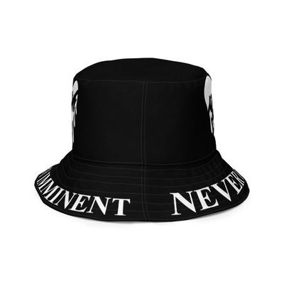 Nyvi love black and white bucket hat - Thumbnail 3