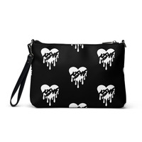Nyvi Love Black and White Crossbody bag with strap - Thumbnail 3