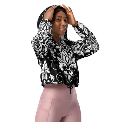 Fullbreedtrends womens cropped windbreaker