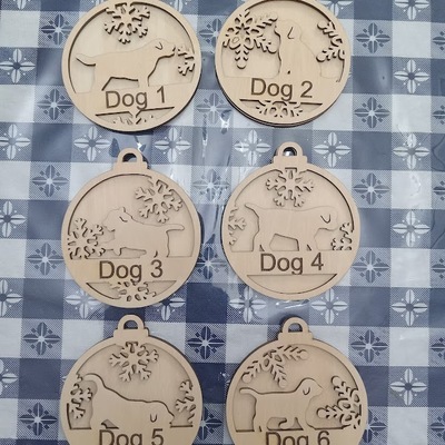 #273 dog ornament