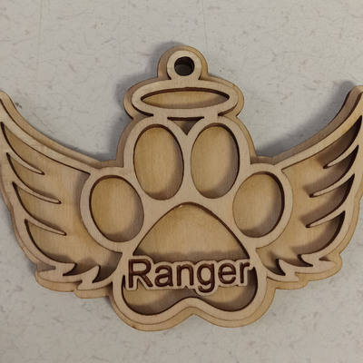 #275 dog memorial ornament
