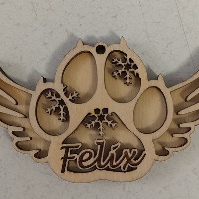 #276 cat memorial ornament