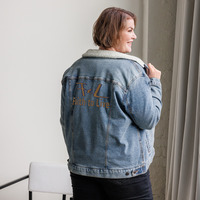 Faith to Live-FtL Unisex Denim Sherpa Jacket - Thumbnail 3