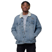 Faith to Live-FtL Unisex Denim Sherpa Jacket - Thumbnail 10