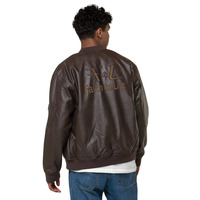 Faith to Live-FtL Leather Bomber Jacket - Thumbnail 4