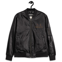Faith to Live-FtL Leather Bomber Jacket - Thumbnail 6