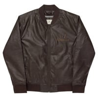 Faith to Live-FtL Leather Bomber Jacket - Thumbnail 10