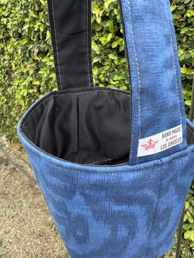 Square-bottom Takeout bags: Blues