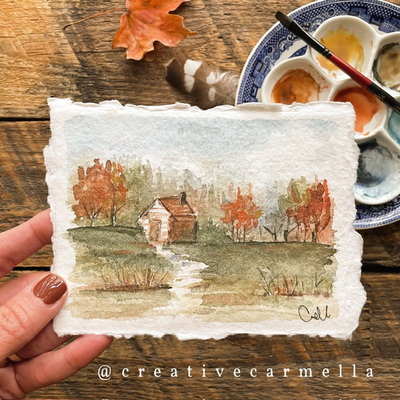 “let’s take a walk” original watercolor collection no.01 