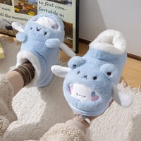 Kawaii Cinnamoroll High-top Plush Slippers - Thumbnail 1
