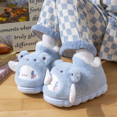 Kawaii Cinnamoroll High-top Plush Slippers