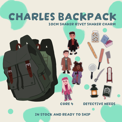 Charles backpack shaker charm