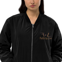 Faith to Live-FtL Premium Recycled Bomber Jacket - Thumbnail 4