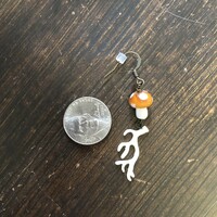 Fungus Deer Necklace Earring Set - Thumbnail 2